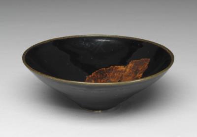 图片[2]-Bowl with leaf pattern on a black ground, Jizhou ware, Southern Song dynasty, 12th -13th century-China Archive